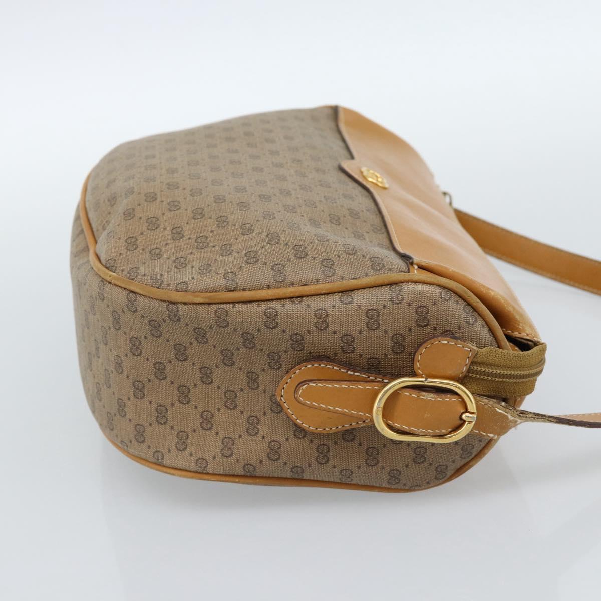 GUCCI Micro GG Supreme Web Sherry Line Bag PVC Beige 001 084 4001 Auth ka4655