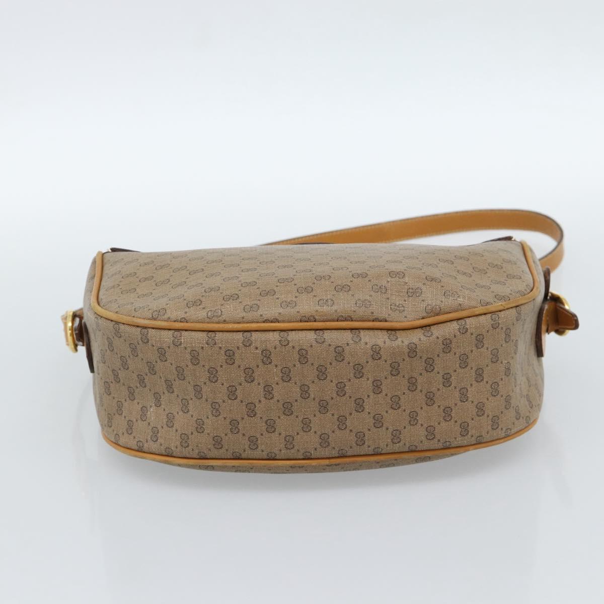GUCCI Micro GG Supreme Web Sherry Line Bag PVC Beige 001 084 4001 Auth ka4655
