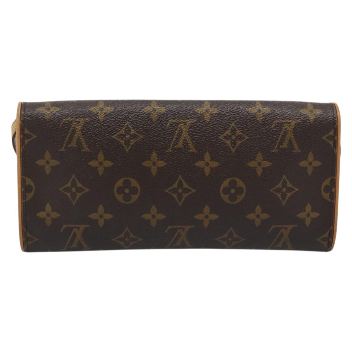 LOUIS VUITTON Monogram Pochette Twin GM Shoulder Bag M51852 LV Auth ka4656A