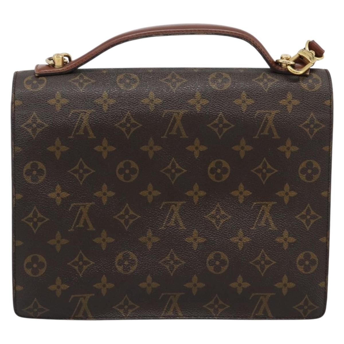 LOUIS VUITTON Monogram Monceau 28 Hand Bag M51185 LV Auth ka4666