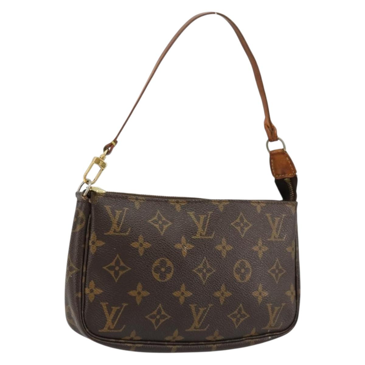 LOUIS VUITTON Monogram Pochette Accessoires Pouch M51980 LV Auth ka4674