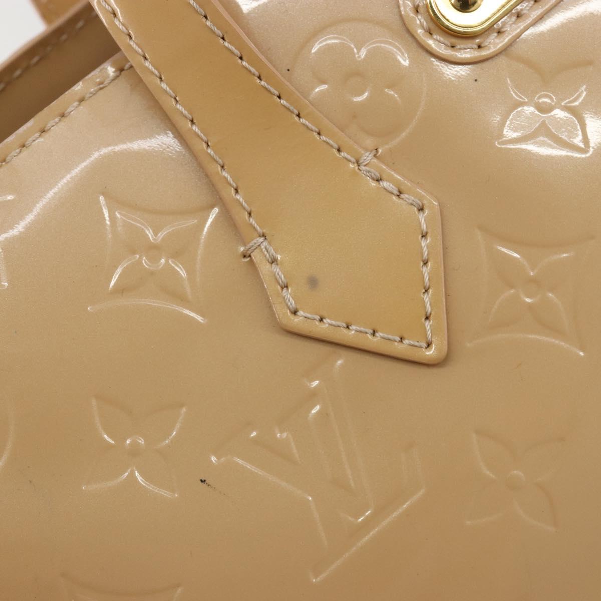 LOUIS VUITTON Vernis Wilshire PM Hand Bag Rose Flow Lantern M91642 Auth ka4676A