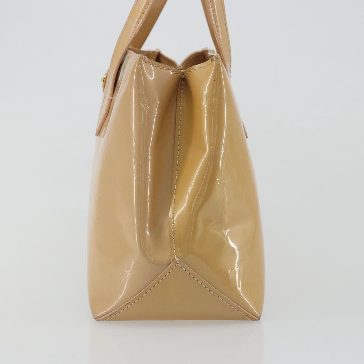 LOUIS VUITTON Vernis Wilshire PM Hand Bag Rose Flow Lantern M91642 Auth ka4676A