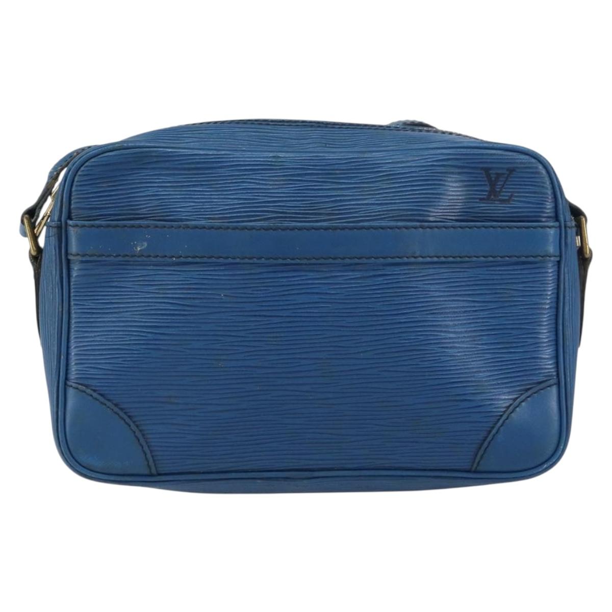 LOUIS VUITTON Epi Trocadero 23 Shoulder Bag Blue M52305 LV Auth ka468