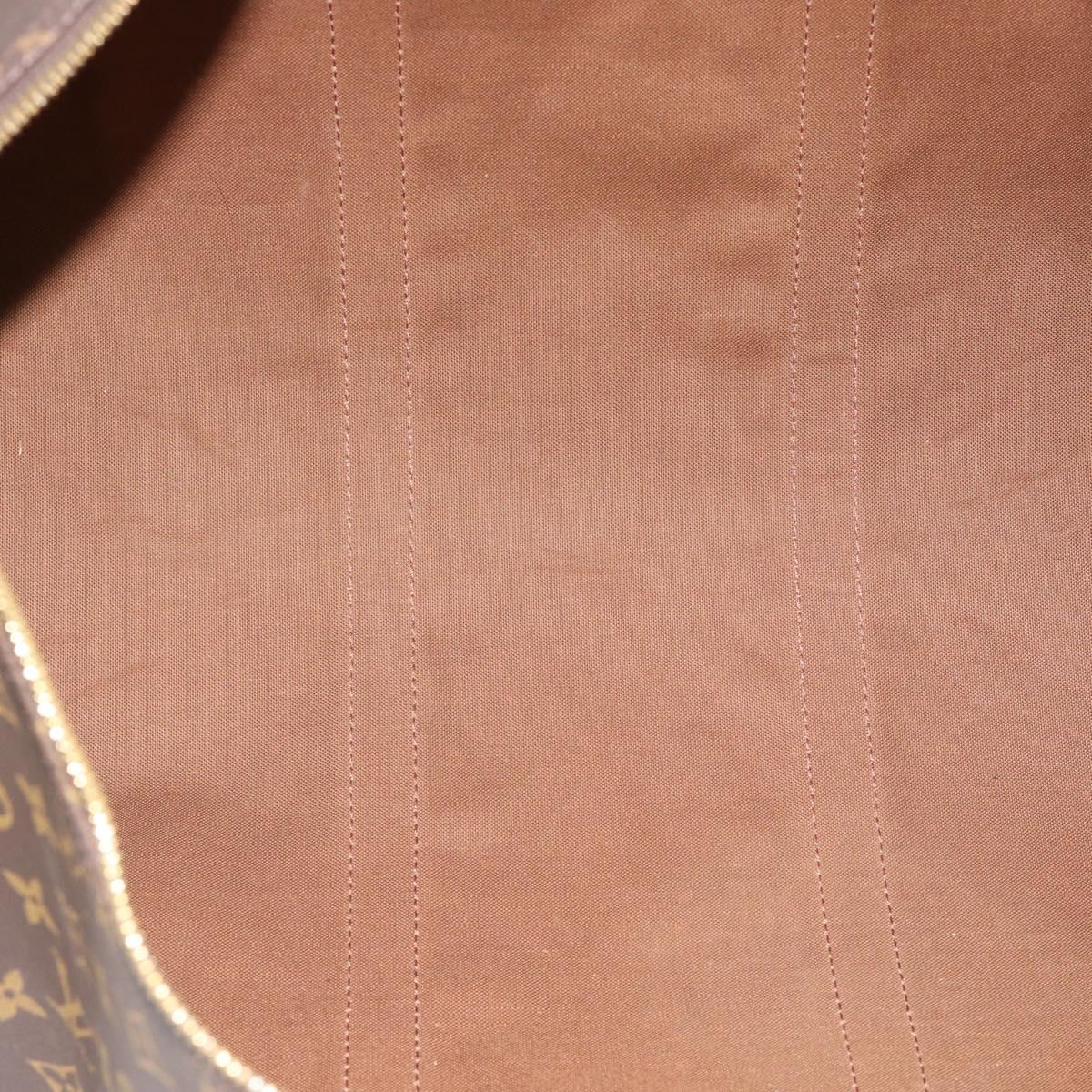 LOUIS VUITTON Monogram Keepall 55 Boston Bag M41424 LV Auth ka4680A