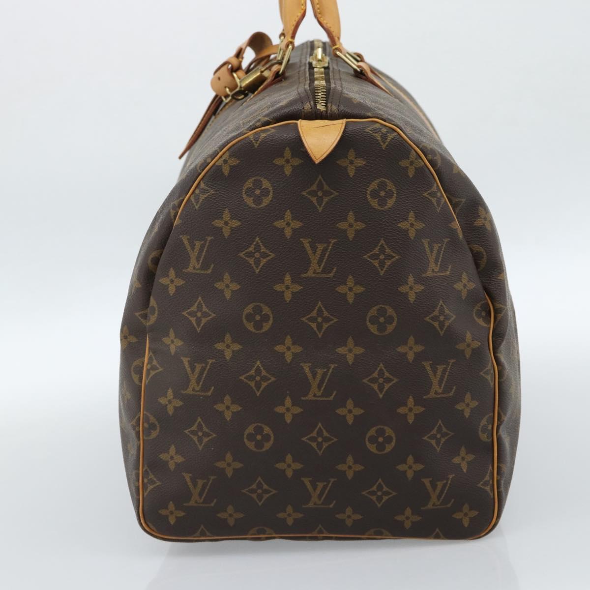 LOUIS VUITTON Monogram Keepall 55 Boston Bag M41424 LV Auth ka4680A