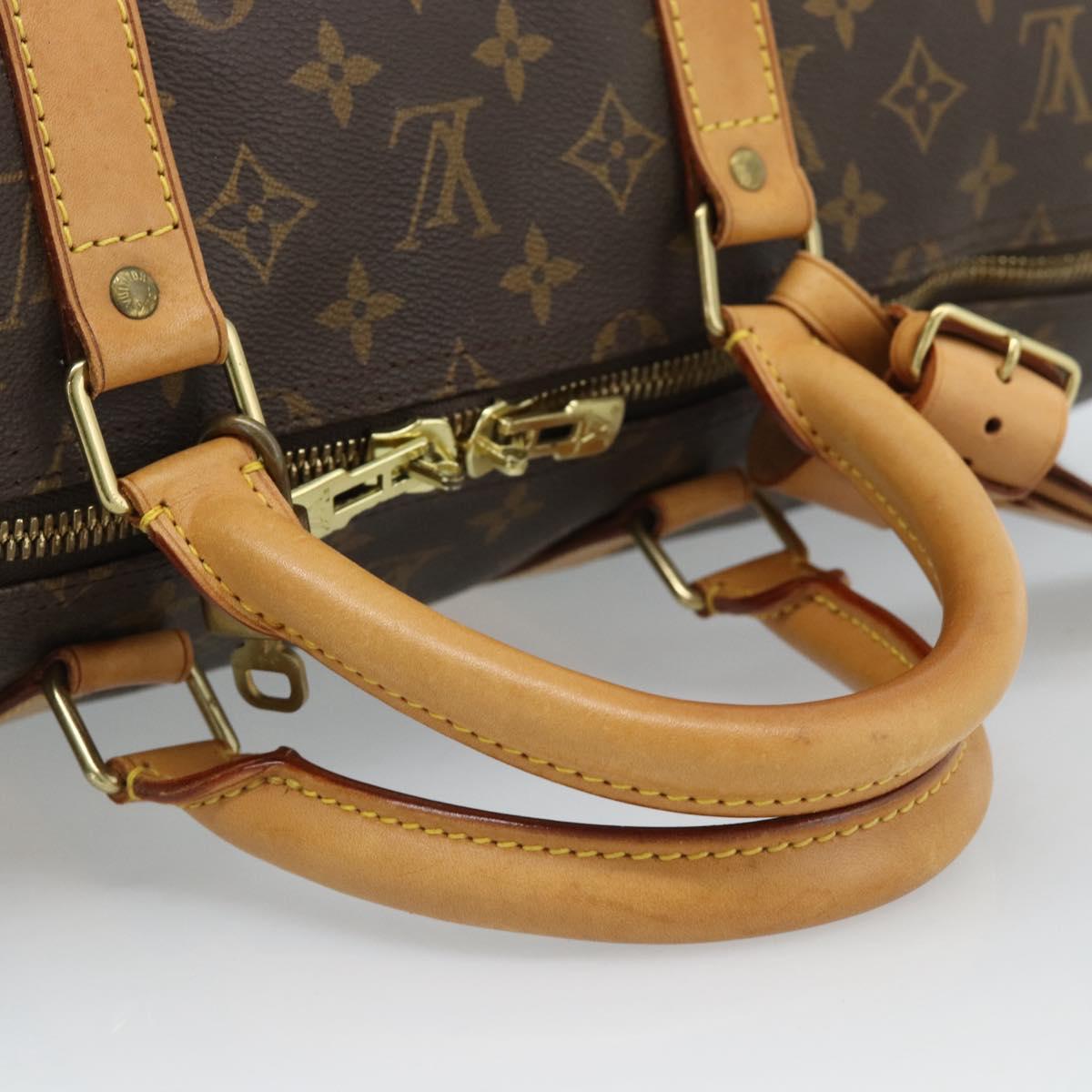 LOUIS VUITTON Monogram Keepall 55 Boston Bag M41424 LV Auth ka4680A