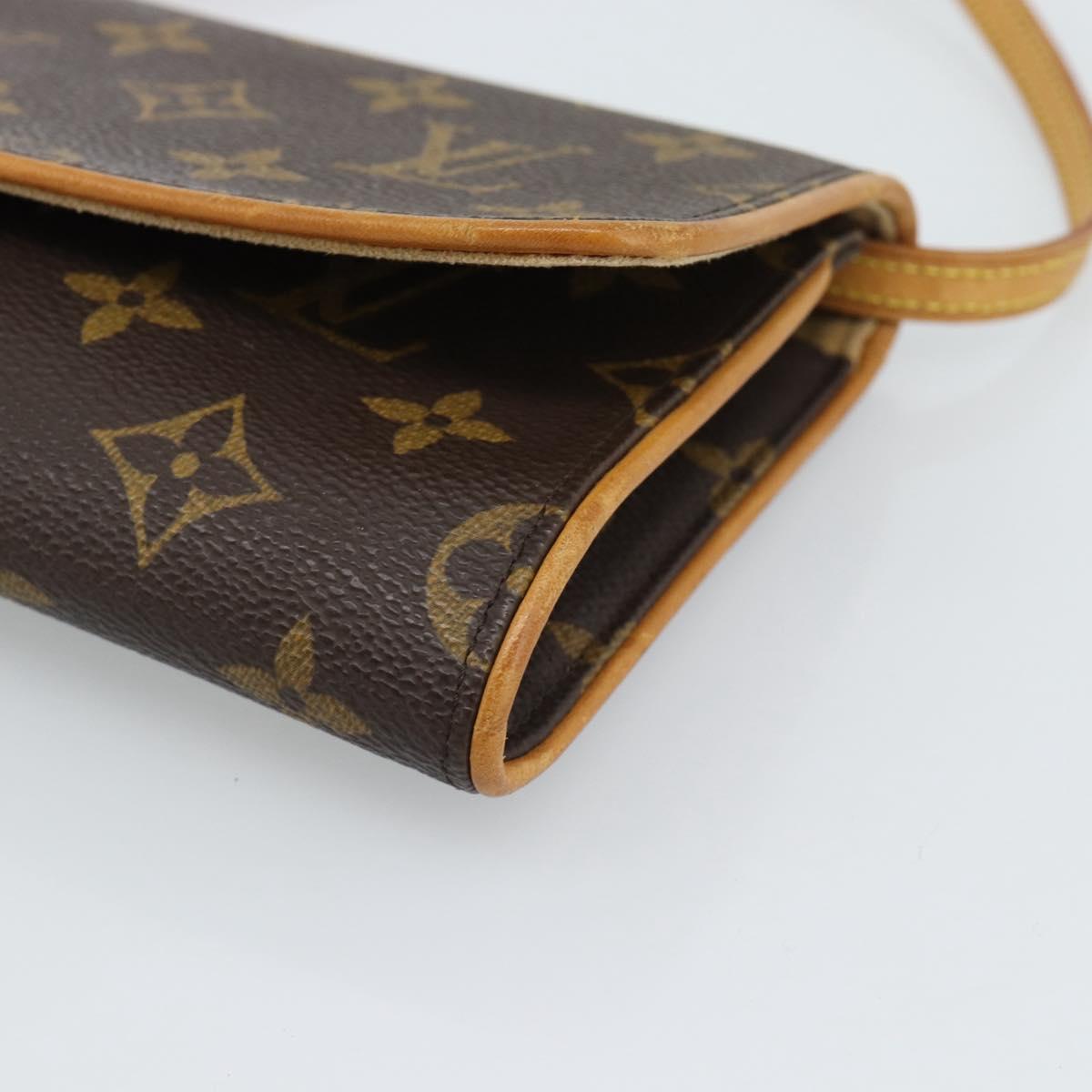 LOUIS VUITTON Monogram Pochette Twin GM Shoulder Bag M51852 LV Auth ka4683A