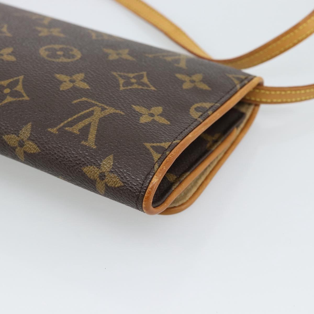 LOUIS VUITTON Monogram Pochette Twin GM Shoulder Bag M51852 LV Auth ka4683A
