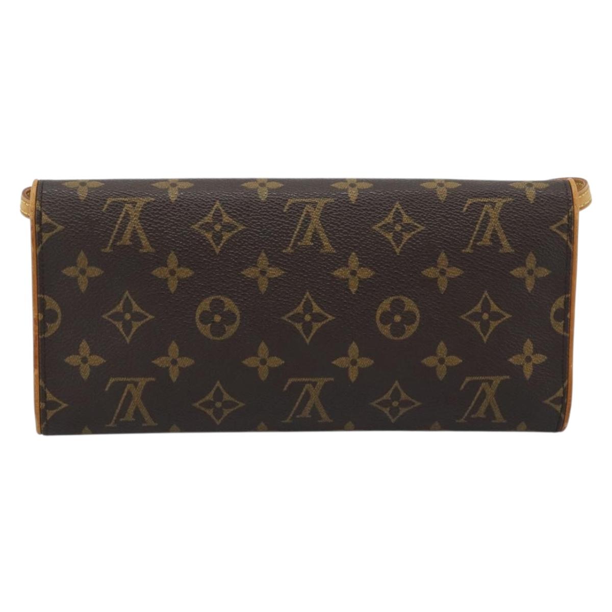 LOUIS VUITTON Monogram Pochette Twin GM Shoulder Bag M51852 LV Auth ka4683A