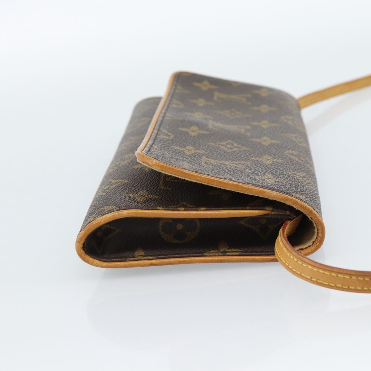 LOUIS VUITTON Monogram Pochette Twin GM Shoulder Bag M51852 LV Auth ka4683A