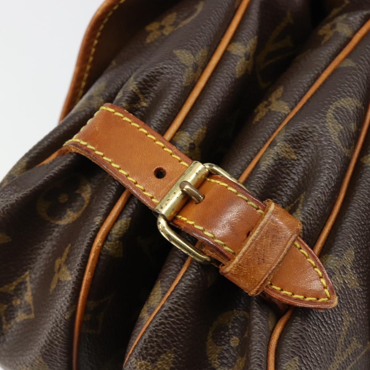 LOUIS VUITTON Monogram Saumur 30 Shoulder Bag M42256 LV Auth ka4691