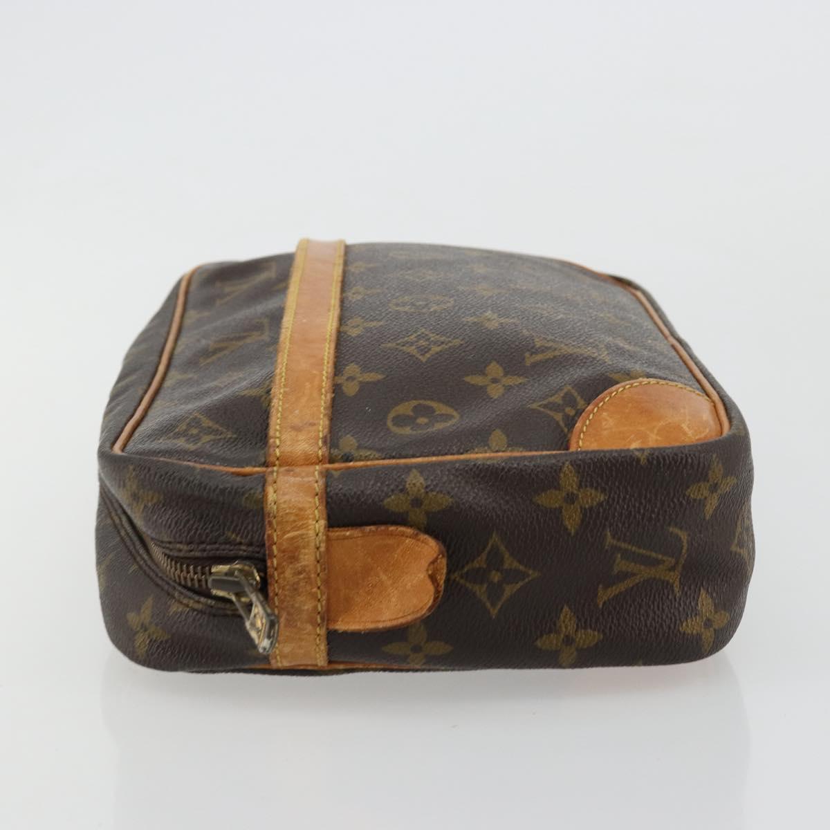 LOUIS VUITTON Monogram Compiegne 28 Clutch Bag M51845 LV Auth ka4698
