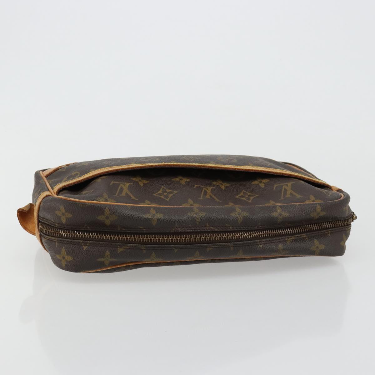 LOUIS VUITTON Monogram Compiegne 28 Clutch Bag M51845 LV Auth ka4698