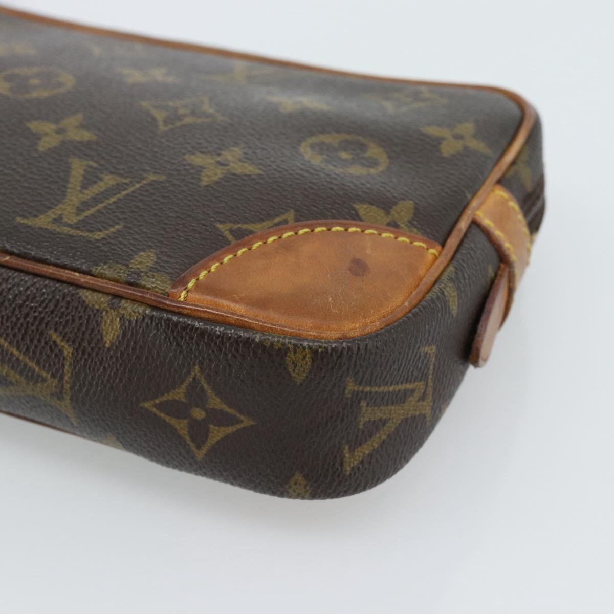 LOUIS VUITTON Monogram Marly Dragonne PM Clutch Bag M51827 LV Auth ka4699