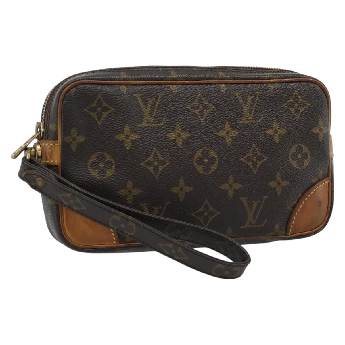 LOUIS VUITTON Monogram Marly Dragonne PM Clutch Bag M51827 LV Auth ka4699
