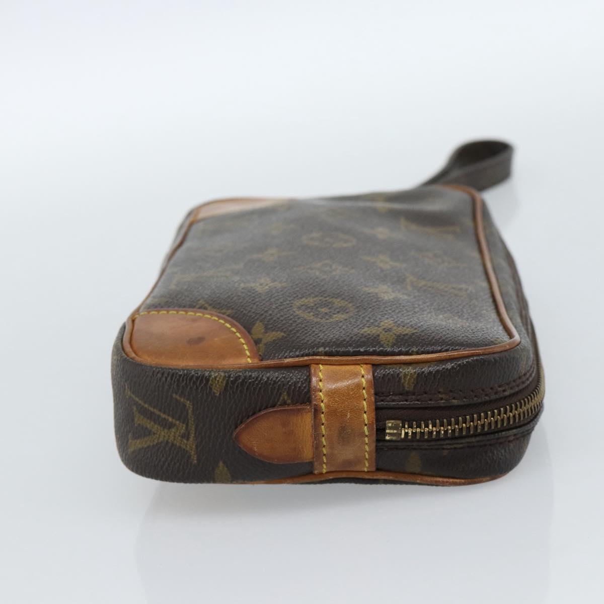 LOUIS VUITTON Monogram Marly Dragonne PM Clutch Bag M51827 LV Auth ka4699