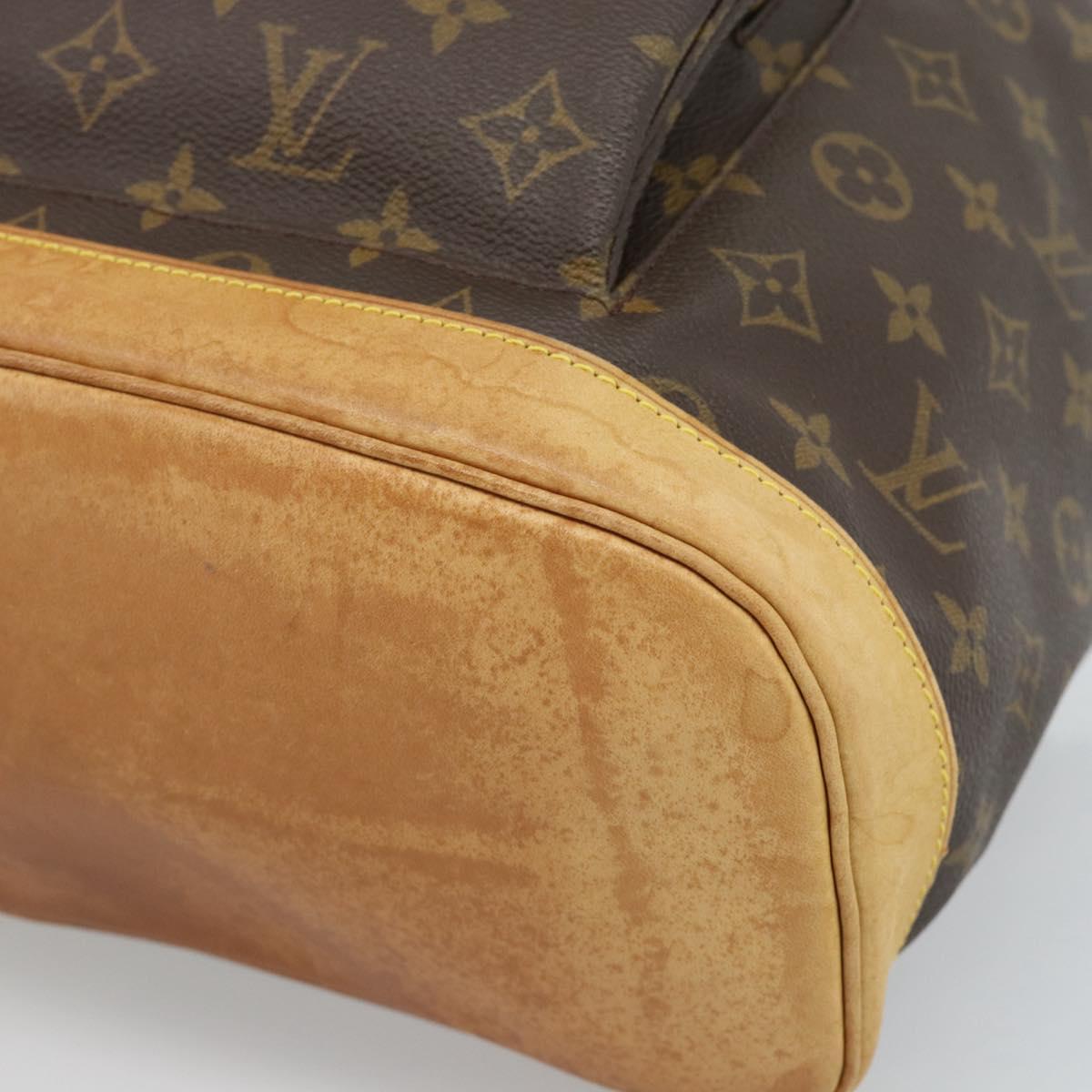 LOUIS VUITTON Monogram Montsouris GM Backpack M51135 LV Auth ka4703A