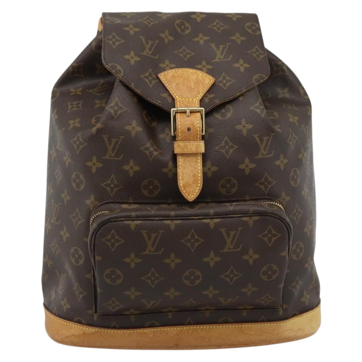 LOUIS VUITTON Monogram Montsouris GM Backpack M51135 LV Auth ka4703A