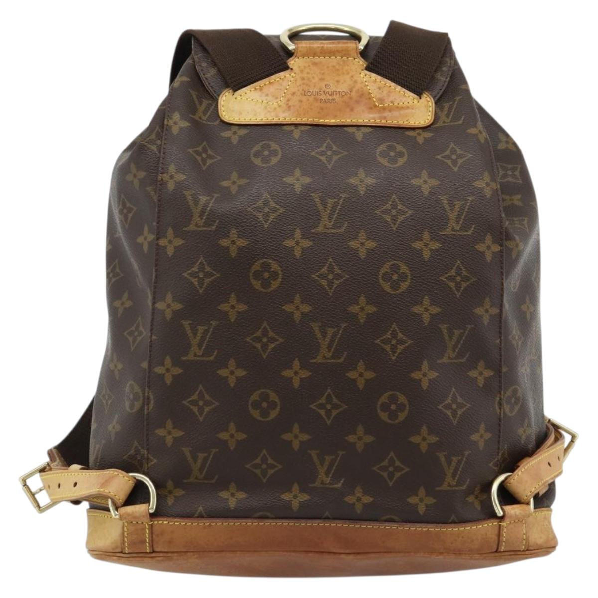 LOUIS VUITTON Monogram Montsouris GM Backpack M51135 LV Auth ka4703A
