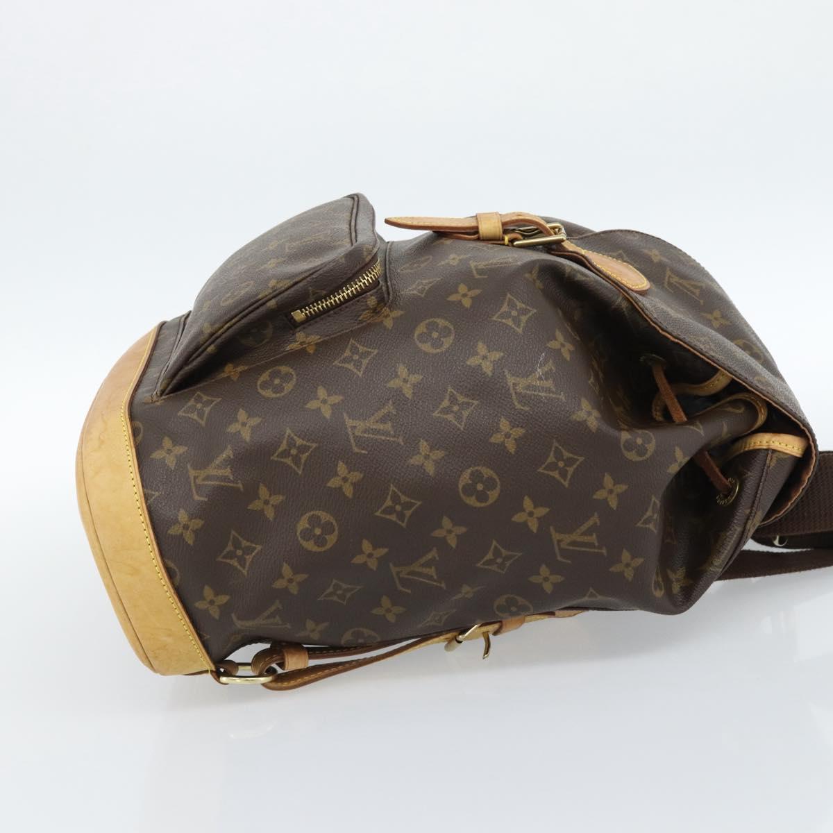 LOUIS VUITTON Monogram Montsouris GM Backpack M51135 LV Auth ka4703A