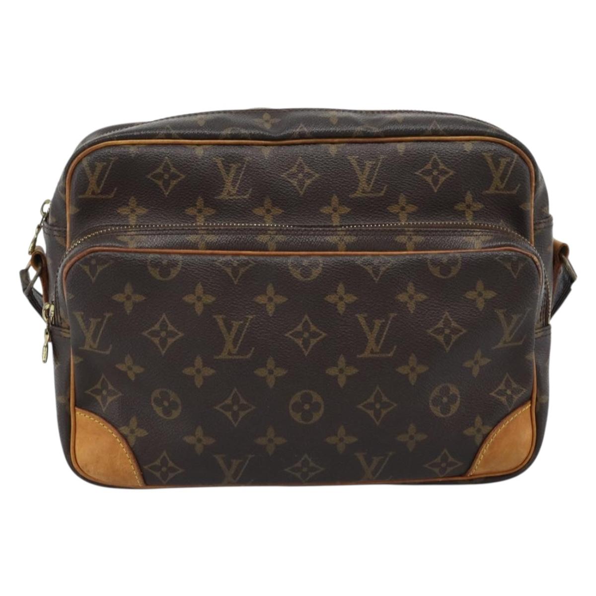 LOUIS VUITTON Monogram Nile Shoulder Bag M45244 LV Auth ka4709A
