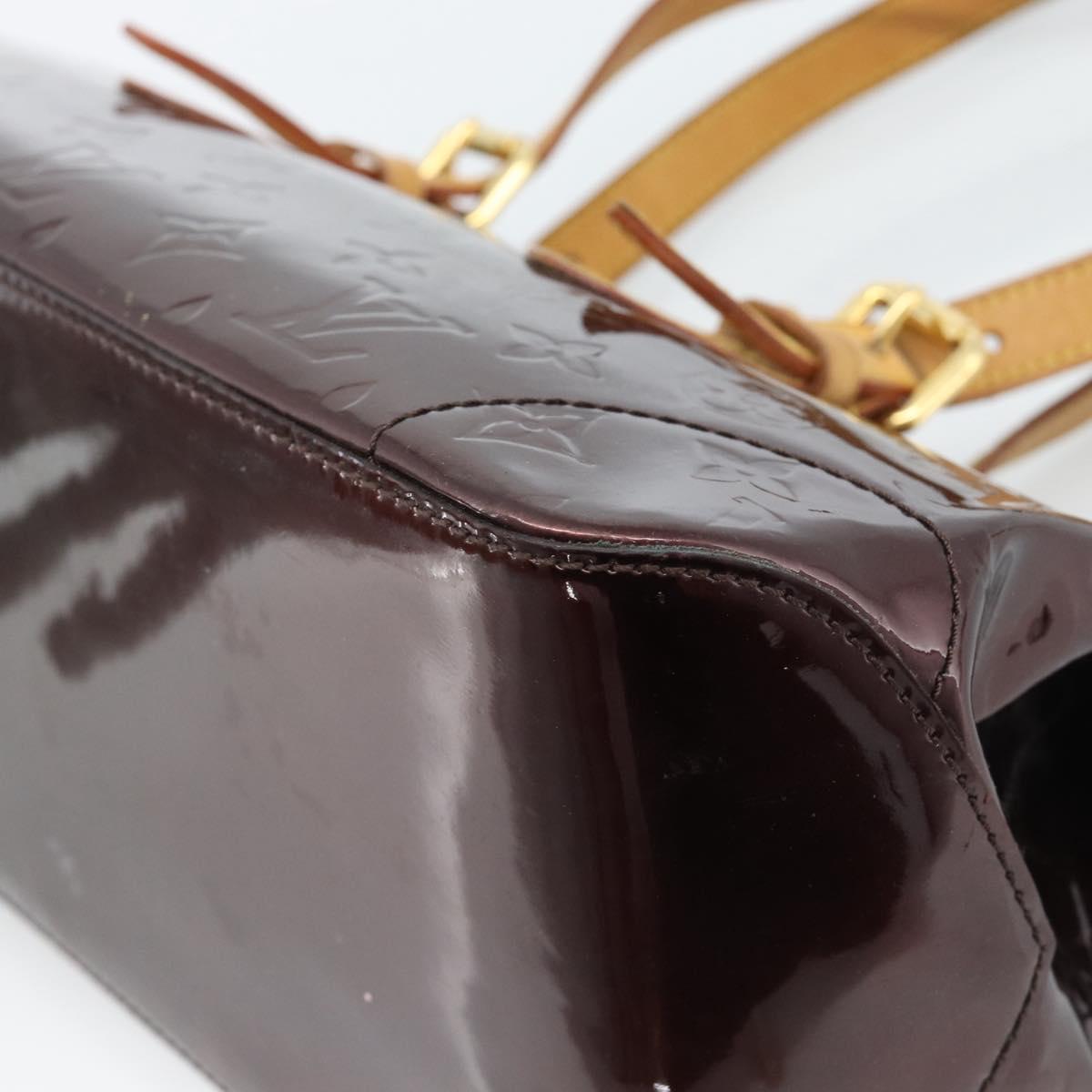 LOUIS VUITTON Monogram Vernis Rosewood Avenue Bag Amarante M93510 Auth ka4714A