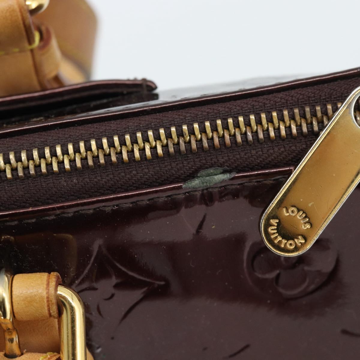 LOUIS VUITTON Monogram Vernis Rosewood Avenue Bag Amarante M93510 Auth ka4714A
