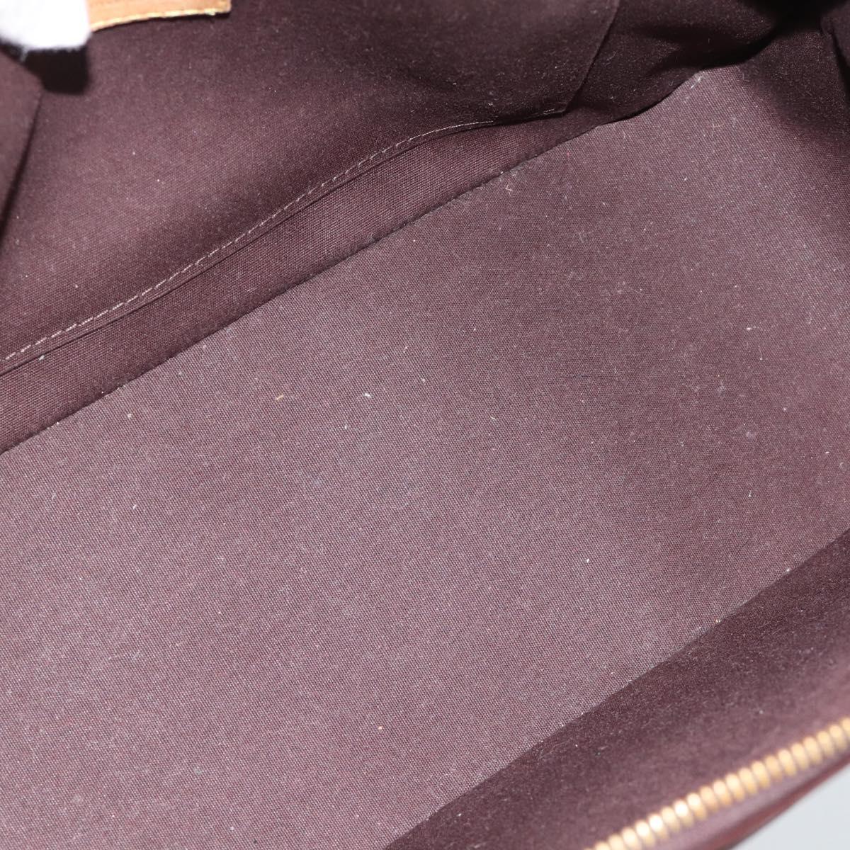 LOUIS VUITTON Monogram Vernis Rosewood Avenue Bag Amarante M93510 Auth ka4714A