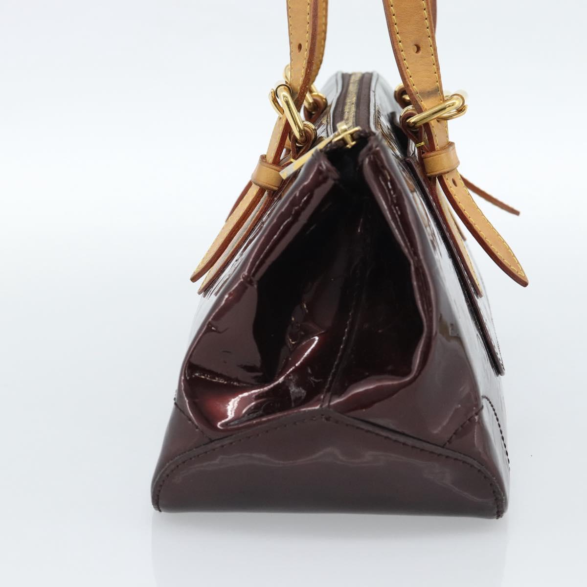 LOUIS VUITTON Monogram Vernis Rosewood Avenue Bag Amarante M93510 Auth ka4714A