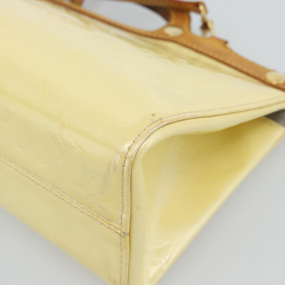 LOUIS VUITTON Monogram Vernis Roxbury Drive Bag 2Way Perle M91374 Auth ka4715