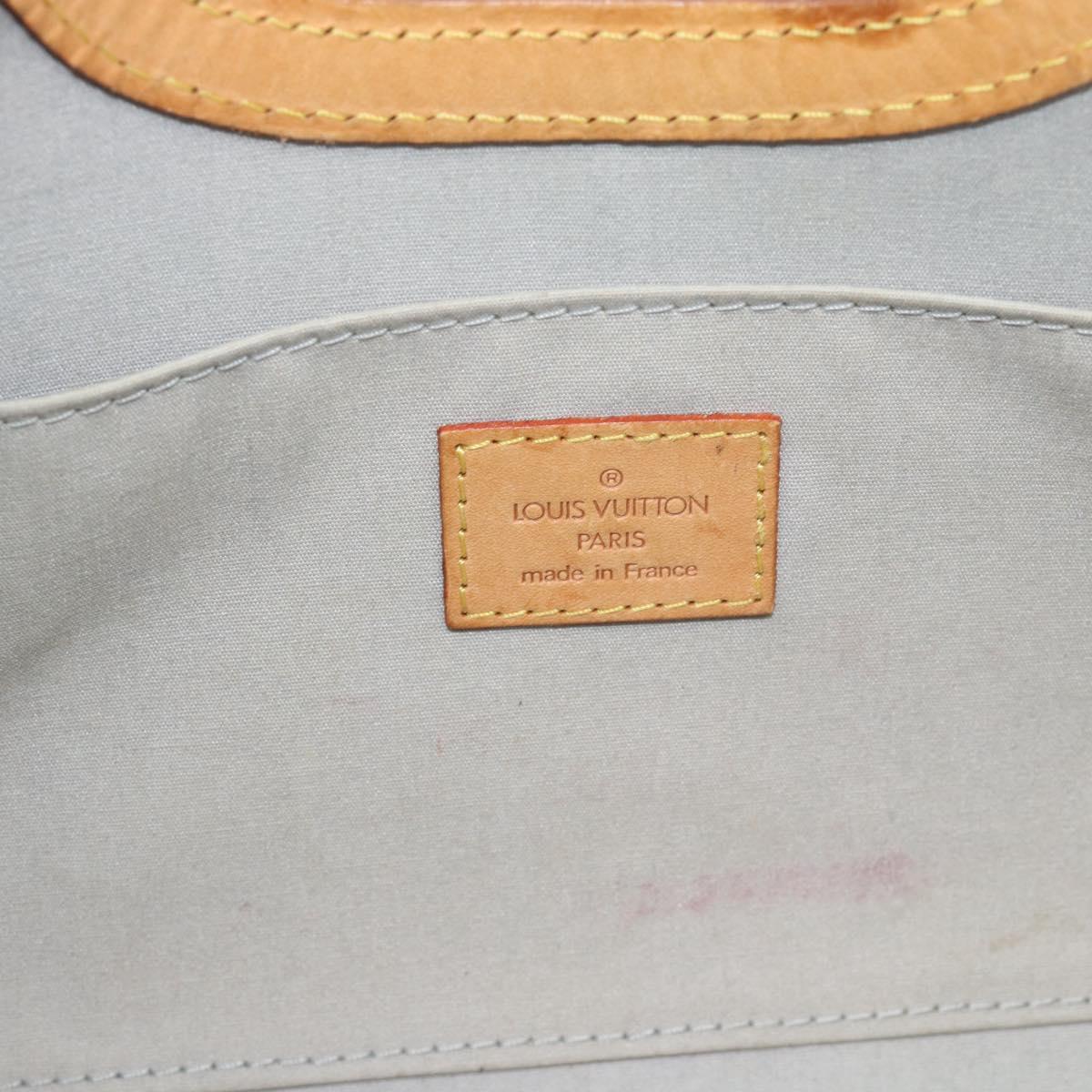 LOUIS VUITTON Monogram Vernis Roxbury Drive Bag 2Way Perle M91374 Auth ka4715