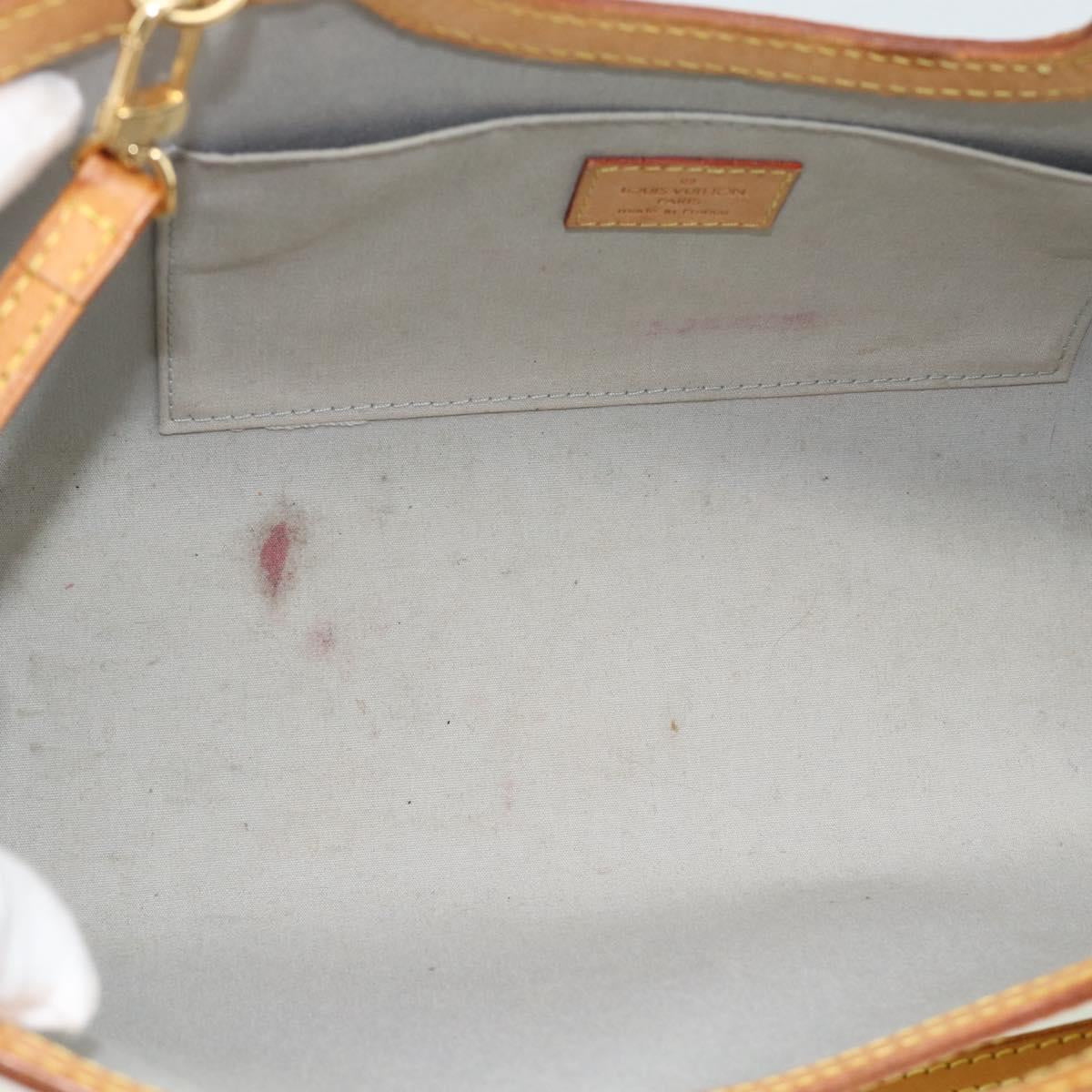 LOUIS VUITTON Monogram Vernis Roxbury Drive Bag 2Way Perle M91374 Auth ka4715