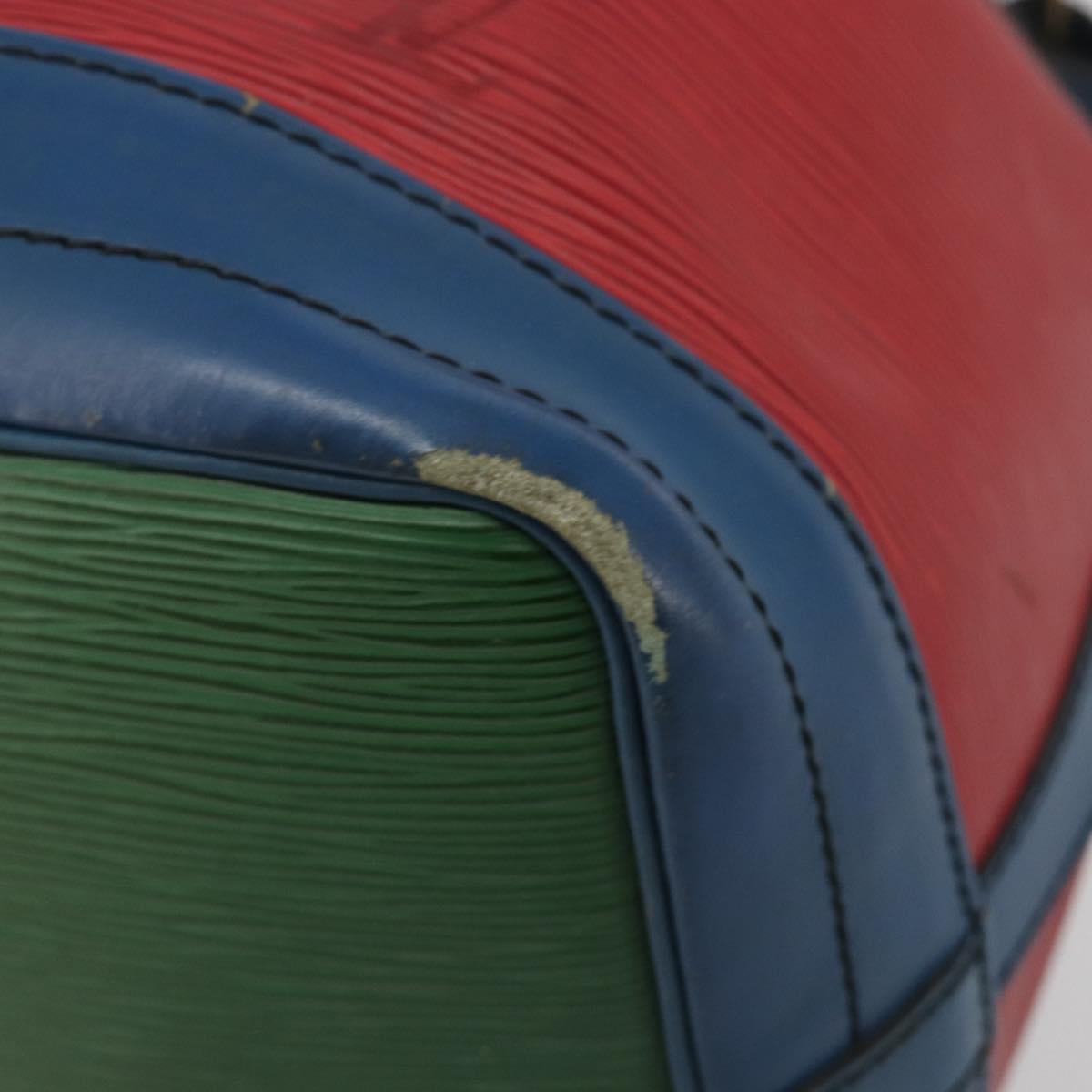 LOUIS VUITTON Epi Noe Shoulder Bag Tricolor Red Blue M44084 LV Auth ka4716