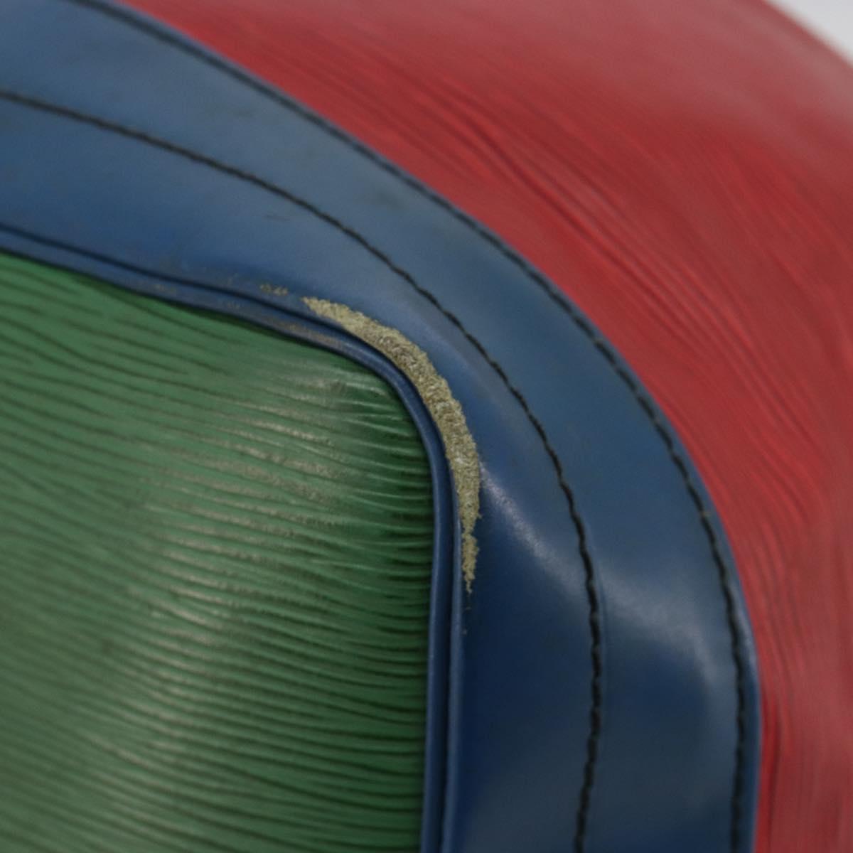 LOUIS VUITTON Epi Noe Shoulder Bag Tricolor Red Blue M44084 LV Auth ka4716
