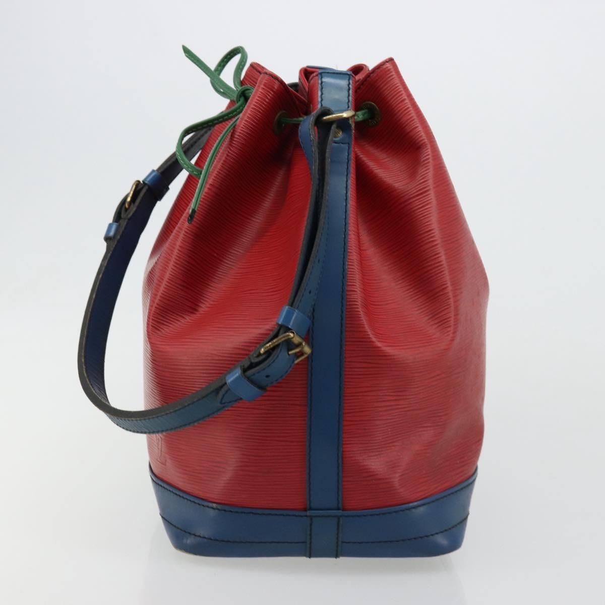 LOUIS VUITTON Epi Noe Shoulder Bag Tricolor Red Blue M44084 LV Auth ka4716