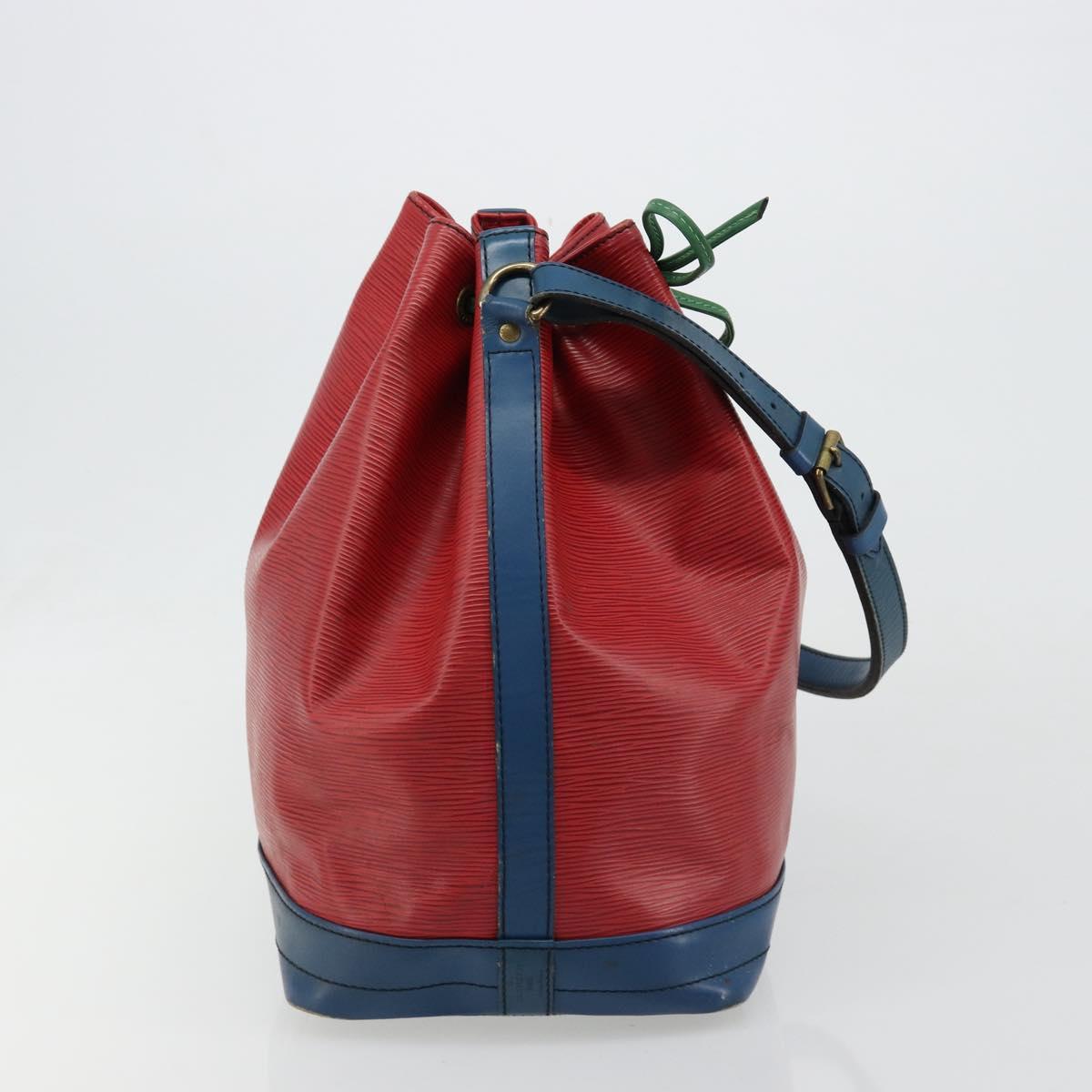 LOUIS VUITTON Epi Noe Shoulder Bag Tricolor Red Blue M44084 LV Auth ka4716