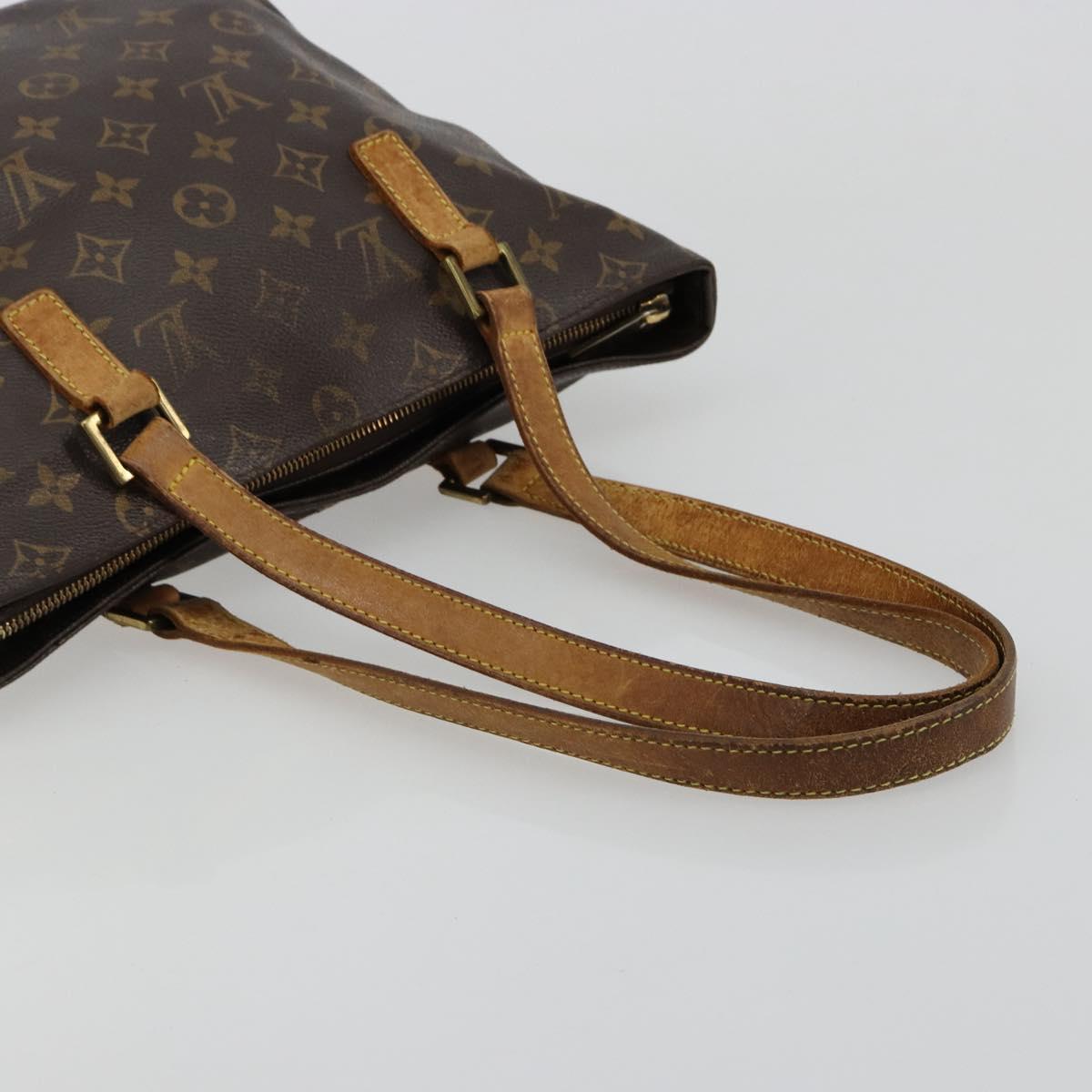 LOUIS VUITTON Monogram Cabas Piano Tote Bag M51148 LV Auth ka4719