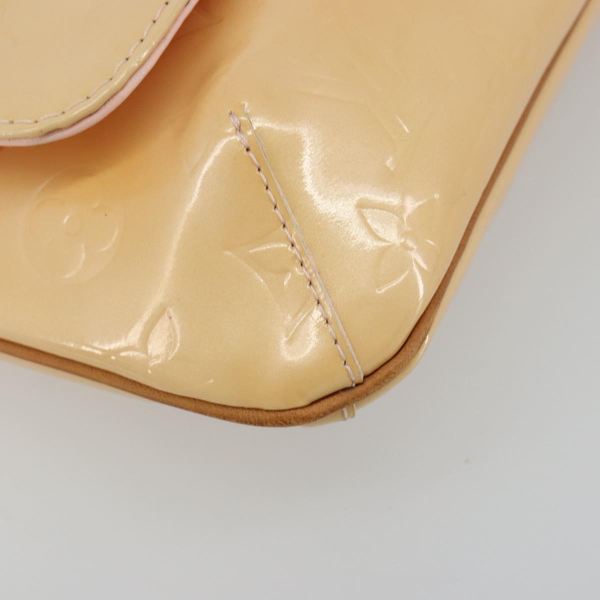 LOUIS VUITTON Vernis Thompson Street Bag Marshmallow Pink M91070 Auth ka4720A