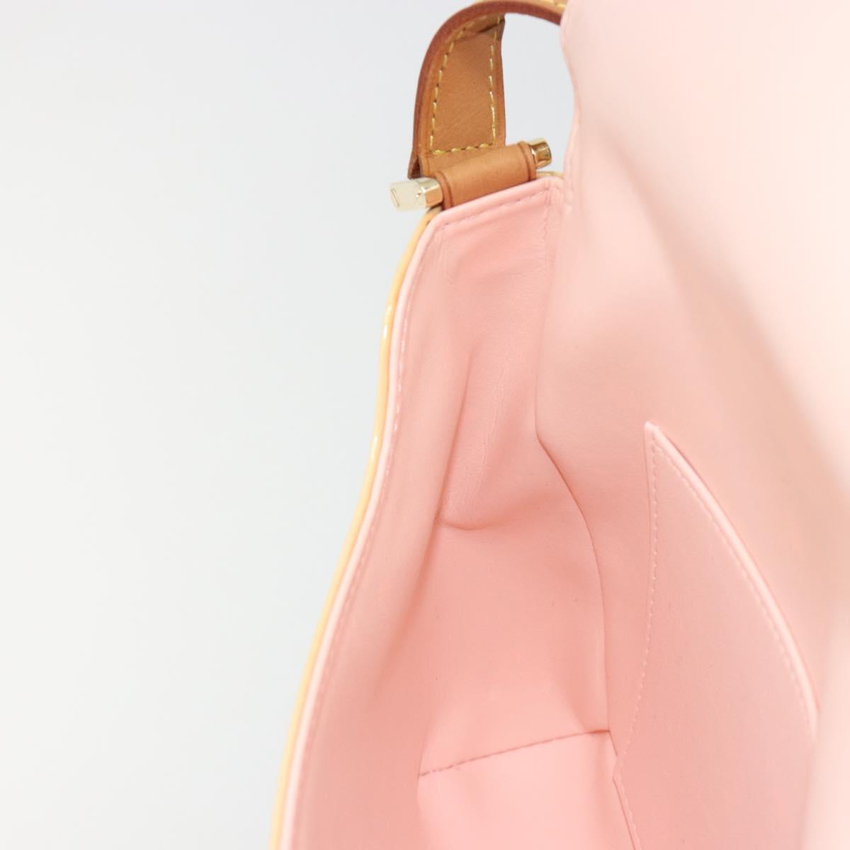 LOUIS VUITTON Vernis Thompson Street Bag Marshmallow Pink M91070 Auth ka4720A