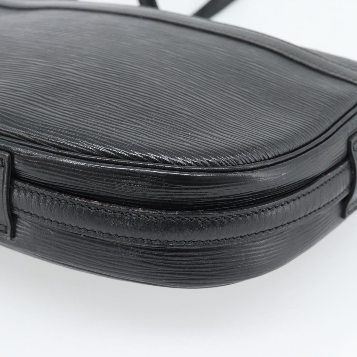 LOUIS VUITTON Epi Jeune Fille MM Shoulder Bag Black M52152 LV Auth ka4721