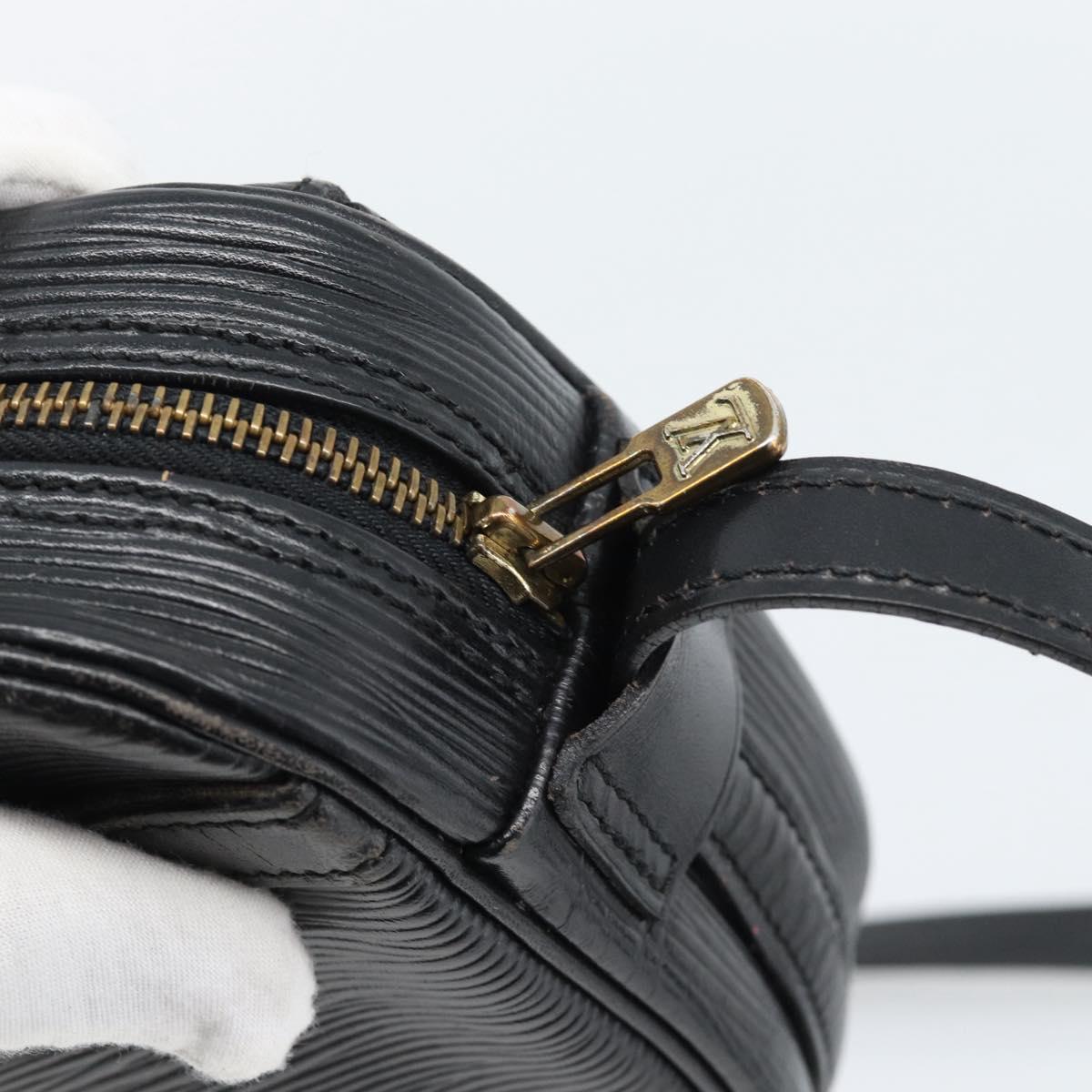 LOUIS VUITTON Epi Jeune Fille MM Shoulder Bag Black M52152 LV Auth ka4721