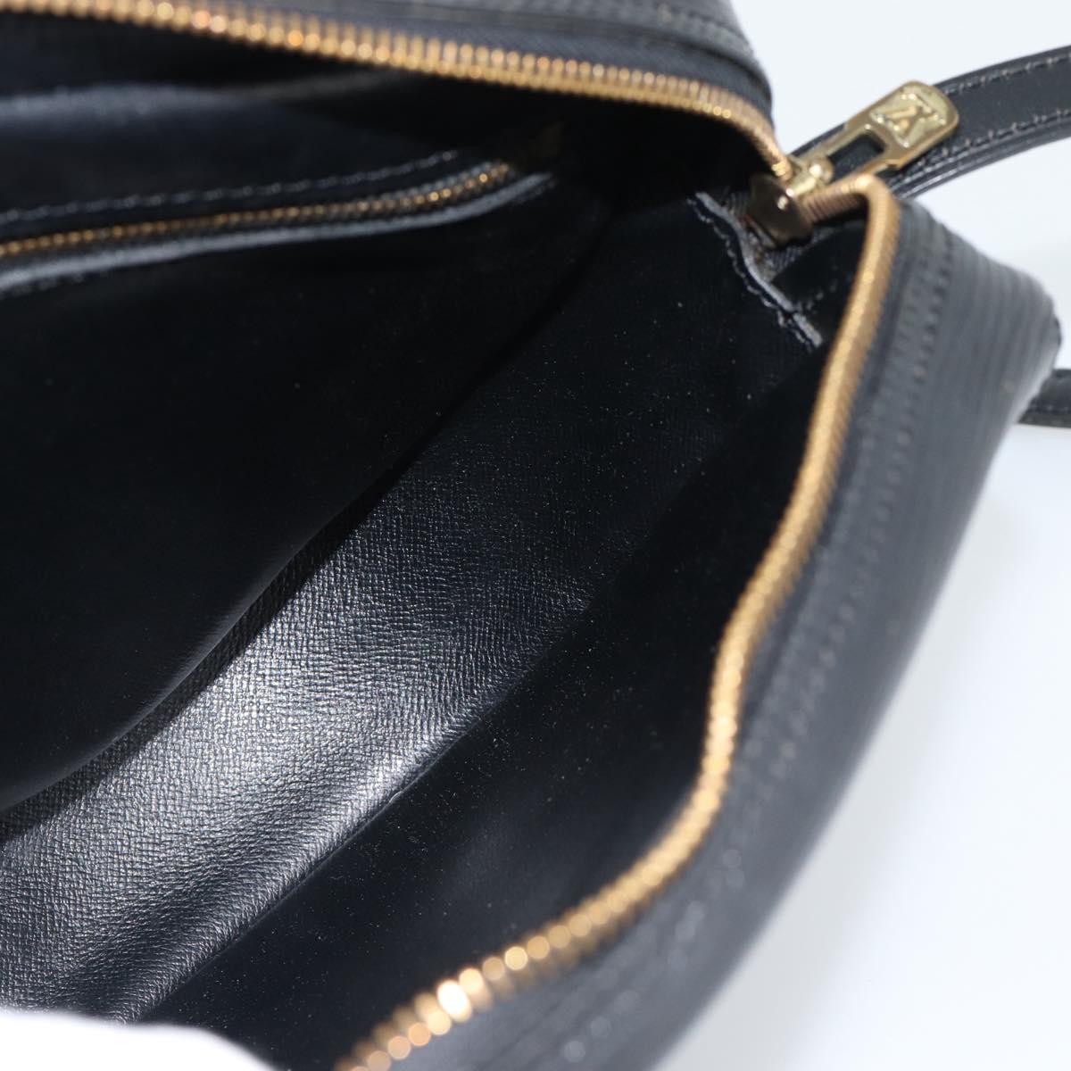 LOUIS VUITTON Epi Jeune Fille MM Shoulder Bag Black M52152 LV Auth ka4721