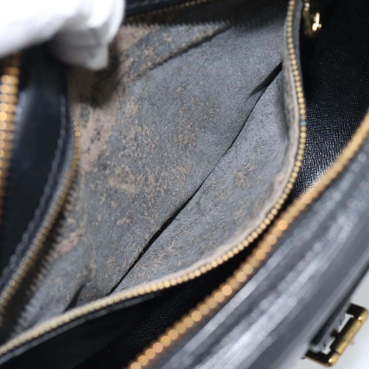 LOUIS VUITTON Epi Jeune Fille MM Shoulder Bag Black M52152 LV Auth ka4721