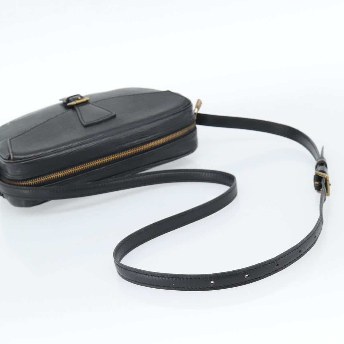 LOUIS VUITTON Epi Jeune Fille MM Shoulder Bag Black M52152 LV Auth ka4721