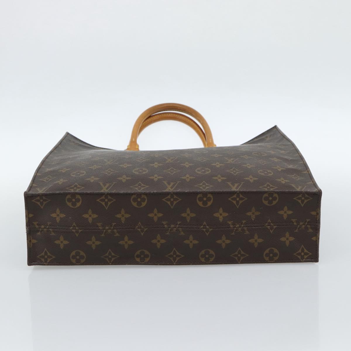 LOUIS VUITTON Monogram Sac Plat Hand Bag M51140 LV Auth ka4726