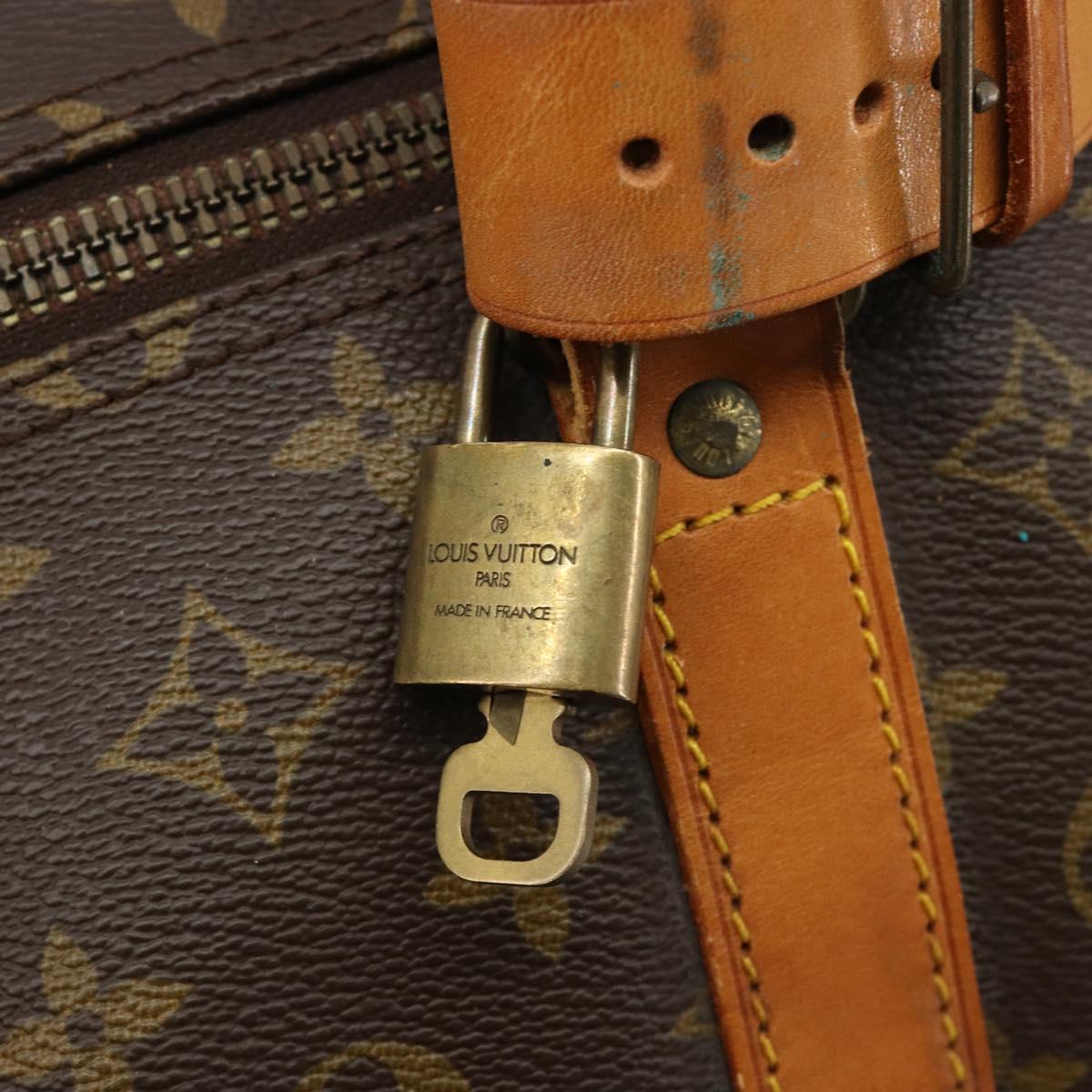 LOUIS VUITTON Monogram Keepall 60 Boston Bag M41422 LV Auth ka4728A