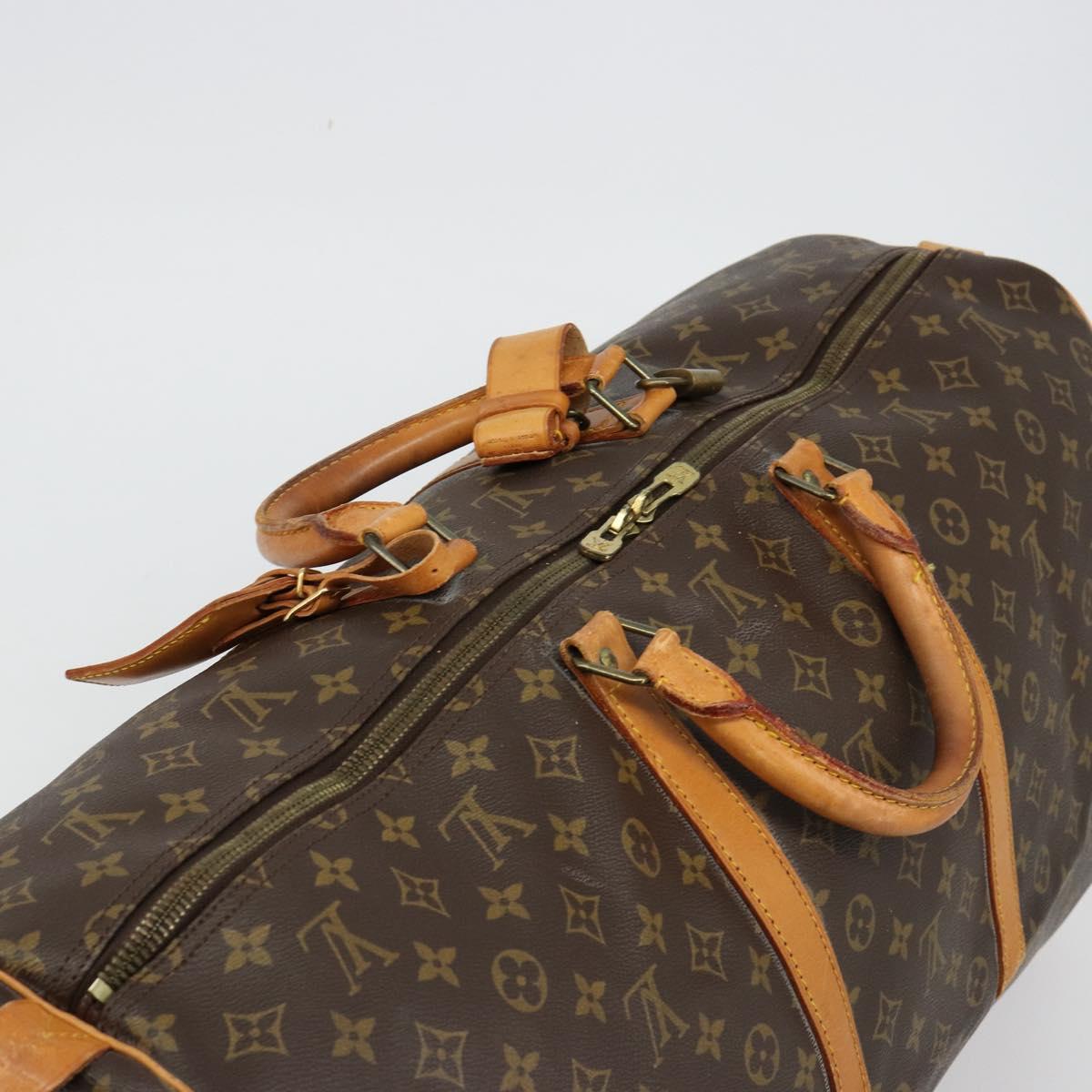 LOUIS VUITTON Monogram Keepall 60 Boston Bag M41422 LV Auth ka4728A