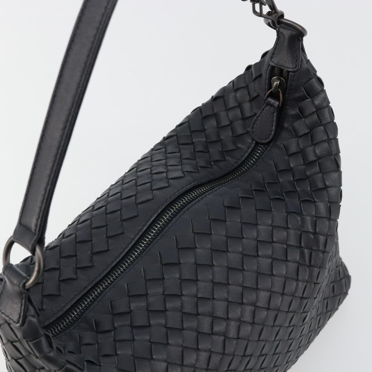 BOTTEGA VENETA INTRECCIATO Shoulder Bag Leather Navy Auth ka4737V