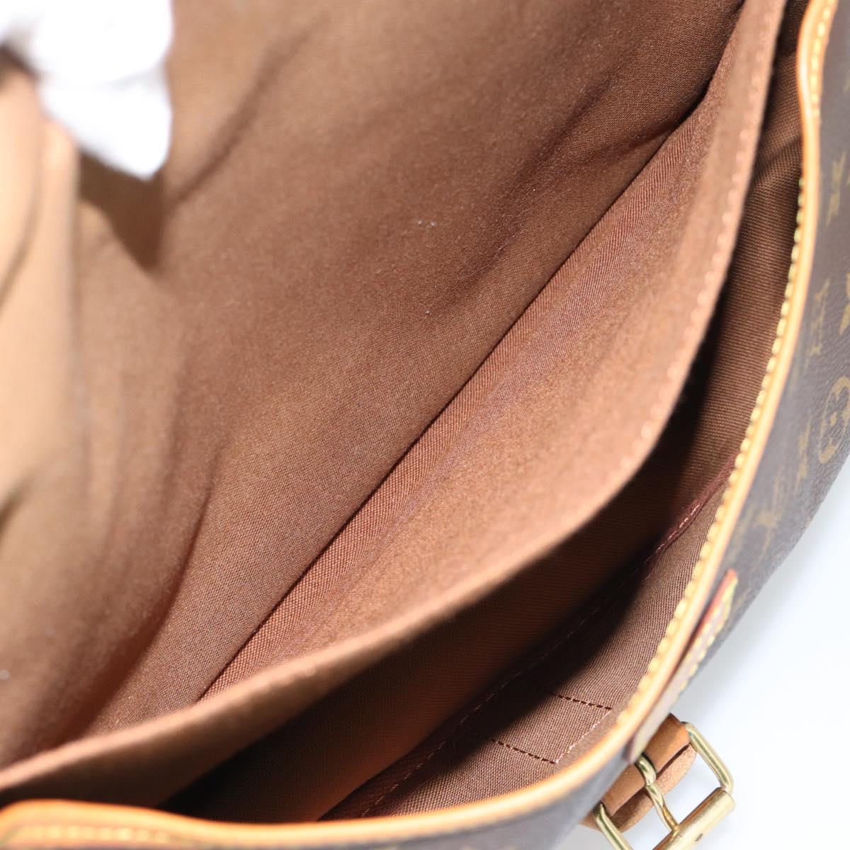 LOUIS VUITTON Monogram Saumur 35 Shoulder Bag M42254 LV Auth ka4741A